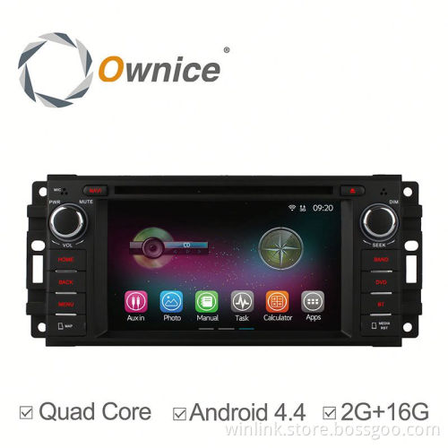 Ownice quad core Android 4.4 & Android 5.1 Car Radio for Doge Jeep Grand Cherokee support DVR DDR3 2G